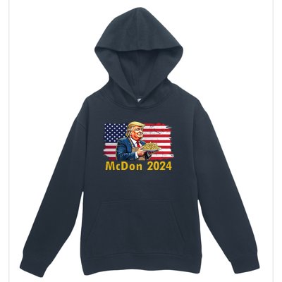 Mcdon 2024 Donald Trump Fast Food French Fries Urban Pullover Hoodie