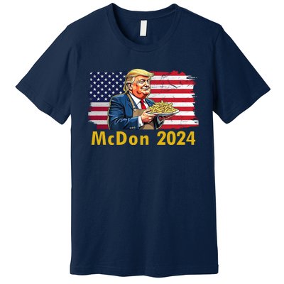 Mcdon 2024 Donald Trump Fast Food French Fries Premium T-Shirt