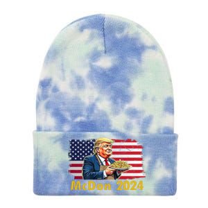 Mcdon 2024 Donald Trump Fast Food French Fries Tie Dye 12in Knit Beanie