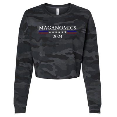 Maganomics 2024 Donald Trump 2024 Cropped Pullover Crew