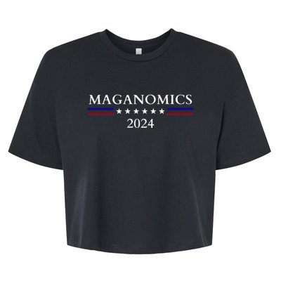 Maganomics 2024 Donald Trump 2024 Bella+Canvas Jersey Crop Tee