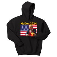 Mcdon 2024 Funny Donald Trump French Fry Cooking Fries Kids Hoodie