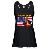 Mcdon 2024 Funny Donald Trump French Fry Cooking Fries Ladies Essential Flowy Tank