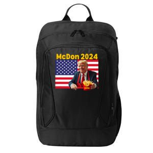 Mcdon 2024 Funny Donald Trump French Fry Cooking Fries City Backpack