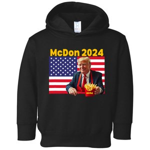 Mcdon 2024 Funny Donald Trump French Fry Cooking Fries Toddler Hoodie