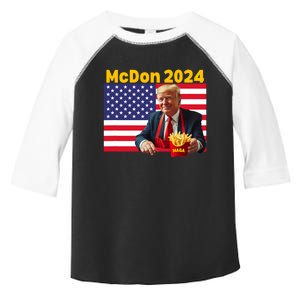 Mcdon 2024 Funny Donald Trump French Fry Cooking Fries Toddler Fine Jersey T-Shirt