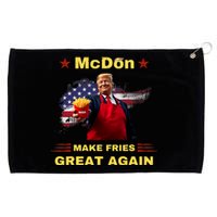 Mcdon 2024 Funny Donald Trump French Fry Cooking Friesff Grommeted Golf Towel