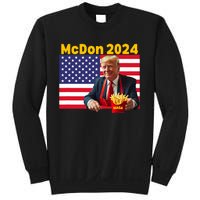 Mcdon 2024 Funny Donald Trump French Fry Cooking Fries Sweatshirt