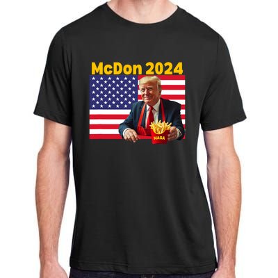 Mcdon 2024 Funny Donald Trump French Fry Cooking Fries Adult ChromaSoft Performance T-Shirt