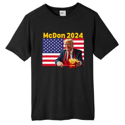 Mcdon 2024 Funny Donald Trump French Fry Cooking Fries Tall Fusion ChromaSoft Performance T-Shirt