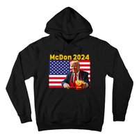 Mcdon 2024 Funny Donald Trump Cooking Fries Hoodie