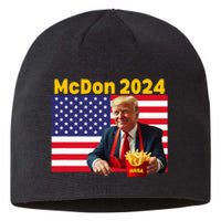 Mcdon 2024 Funny Donald Trump Cooking Fries Sustainable Beanie