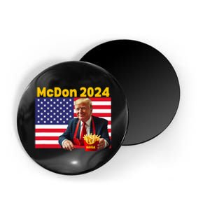 Mcdon 2024 Funny Donald Trump Cooking Fries Magnet