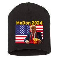 Mcdon 2024 Funny Donald Trump Cooking Fries Short Acrylic Beanie