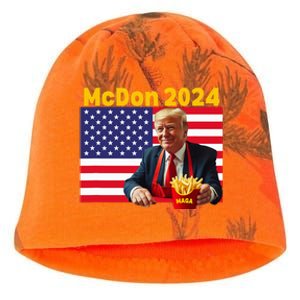 Mcdon 2024 Funny Donald Trump Cooking Fries Kati - Camo Knit Beanie