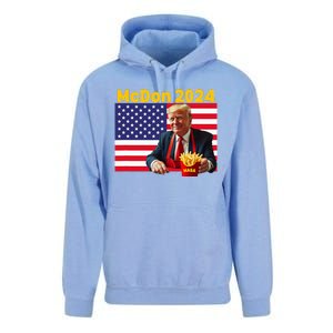 Mcdon 2024 Funny Donald Trump Cooking Fries Unisex Surf Hoodie