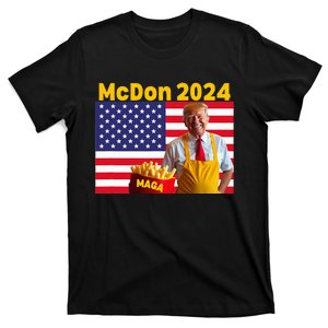 Mcdon 2024 Funny Donald Trump French Fry Cooking Fries T-Shirt