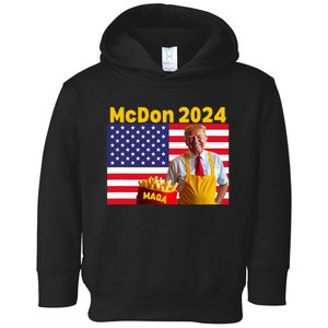 Mcdon 2024 Funny Donald Trump French Fry Cooking Fries Toddler Hoodie