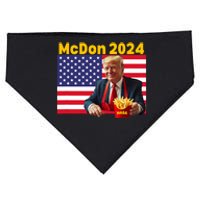 Mcdon 2024 Funny Donald Trump French Fry Cooking Fries USA-Made Doggie Bandana