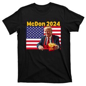 Mcdon 2024 Funny Donald Trump French Fry Cooking Fries T-Shirt