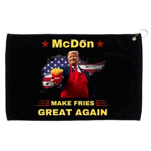 Mcdon 2024 Funny Donald Trump French Fry Cooking Friesff Grommeted Golf Towel