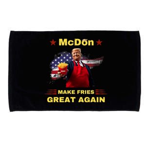 Mcdon 2024 Funny Donald Trump French Fry Cooking Friesff Microfiber Hand Towel