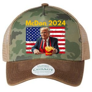 Mcdon 2024 Funny Donald Trump French Fry Cooking Fries Legacy Tie Dye Trucker Hat