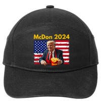 Mcdon 2024 Funny Donald Trump French Fry Cooking Fries 7-Panel Snapback Hat