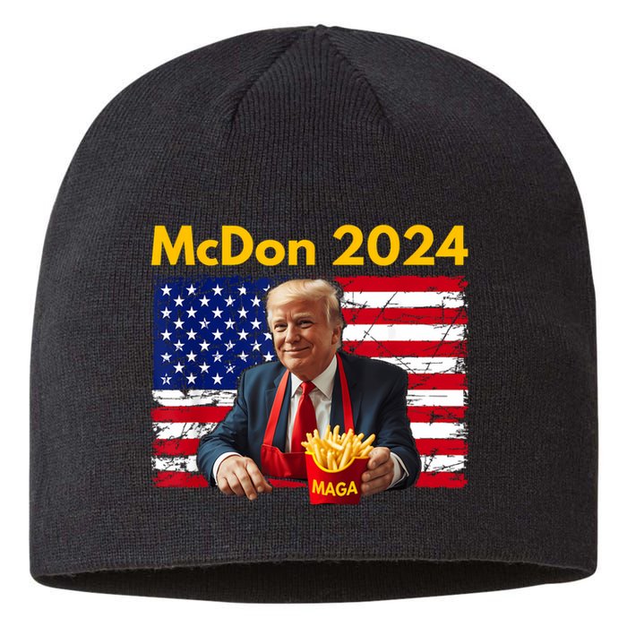 Mcdon 2024 Funny Donald Trump French Fry Cooking Fries Sustainable Beanie