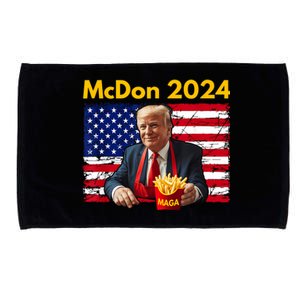 Mcdon 2024 Funny Donald Trump French Fry Cooking Fries Microfiber Hand Towel