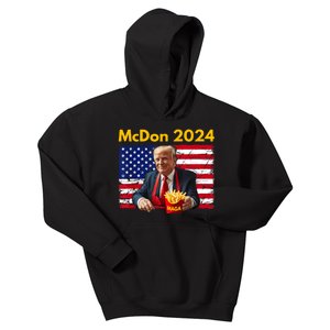 Mcdon 2024 Funny Donald Trump French Fry Cooking Fries Kids Hoodie