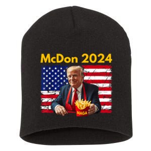 Mcdon 2024 Funny Donald Trump French Fry Cooking Fries Short Acrylic Beanie