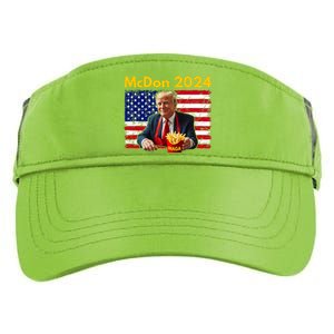 Mcdon 2024 Funny Donald Trump French Fry Cooking Fries Adult Drive Performance Visor