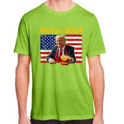 Mcdon 2024 Funny Donald Trump French Fry Cooking Fries Adult ChromaSoft Performance T-Shirt