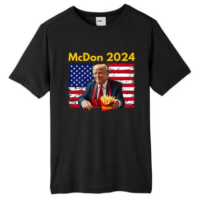 Mcdon 2024 Funny Donald Trump French Fry Cooking Fries Tall Fusion ChromaSoft Performance T-Shirt