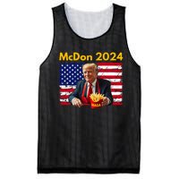 Mcdon 2024 Funny Donald Trump French Fry Cooking Fries Mesh Reversible Basketball Jersey Tank