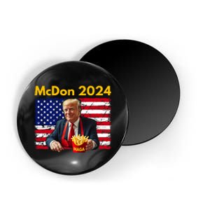 Mcdon 2024 Funny Donald Trump French Fry Cooking Fries Magnet