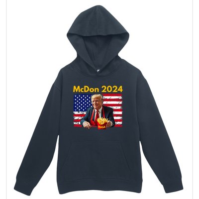 Mcdon 2024 Funny Donald Trump French Fry Cooking Fries Urban Pullover Hoodie