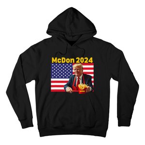 Mcdon 2024 Funny Donald Trump French Fry Cooking Fries Gift Hoodie