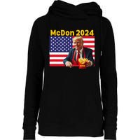 Mcdon 2024 Funny Donald Trump French Fry Cooking Fries Gift Womens Funnel Neck Pullover Hood