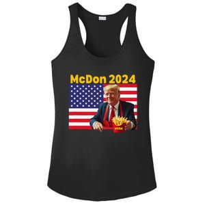 Mcdon 2024 Funny Donald Trump French Fry Cooking Fries Gift Ladies PosiCharge Competitor Racerback Tank