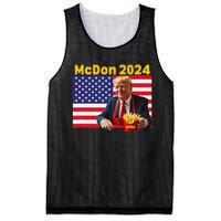 Mcdon 2024 Funny Donald Trump French Fry Cooking Fries Gift Mesh Reversible Basketball Jersey Tank