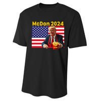 Mcdon 2024 Funny Donald Trump French Fry Cooking Fries Gift Performance Sprint T-Shirt