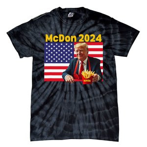 Mcdon 2024 Funny Donald Trump French Fry Cooking Fries Gift Tie-Dye T-Shirt