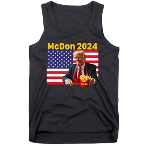 Mcdon 2024 Funny Donald Trump French Fry Cooking Fries Gift Tank Top