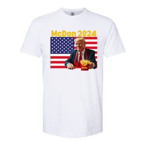 Mcdon 2024 Funny Donald Trump French Fry Cooking Fries Gift Softstyle CVC T-Shirt