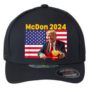 Mcdon 2024 Funny Donald Trump French Fry Cooking Fries Flexfit Unipanel Trucker Cap