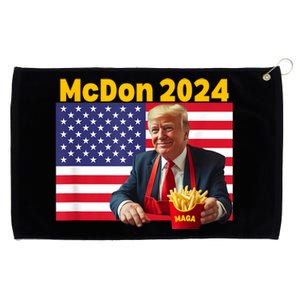 Mcdon 2024 Funny Donald Trump French Fry Cooking Fries Grommeted Golf Towel