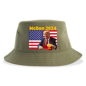 Mcdon 2024 Funny Donald Trump French Fry Cooking Fries Sustainable Bucket Hat