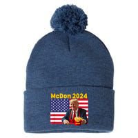 Mcdon 2024 Funny Donald Trump French Fry Cooking Fries Pom Pom 12in Knit Beanie